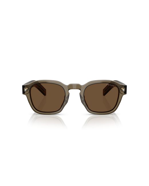 Prada Black Pr A16S 18T70F Sunglasses Acetate Pantos Normal for men