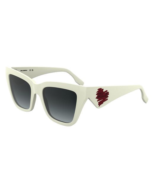 Karl Lagerfeld Black Kl6184S 105 Sunglasses Injected Squared Normal