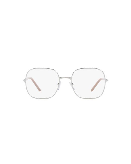 Prada Black Pr 56Wv 1Bc1O1 Optical Frames Metal Transparent Squared Normal