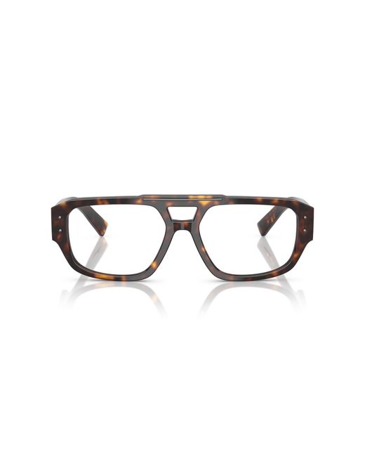Dolce & Gabbana Black Dg3406 502 Optical Frames Acetate Transparent Pilot Normal for men