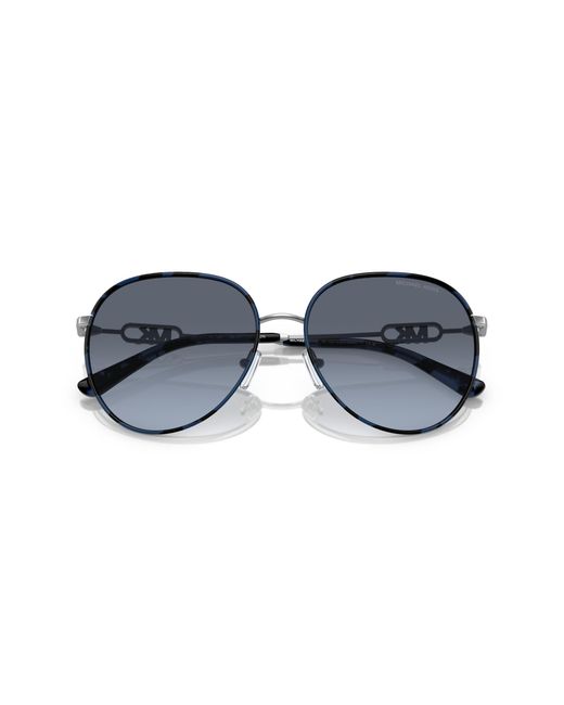 Michael Kors Black Mk1128J Empire 10158F Sunglasses Metal Pilot Normal Shaded