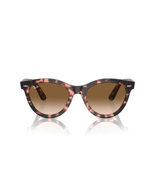 Ray-Ban Black Rb2241f Wayfarer Way Low Bridge Fit Sunglasses