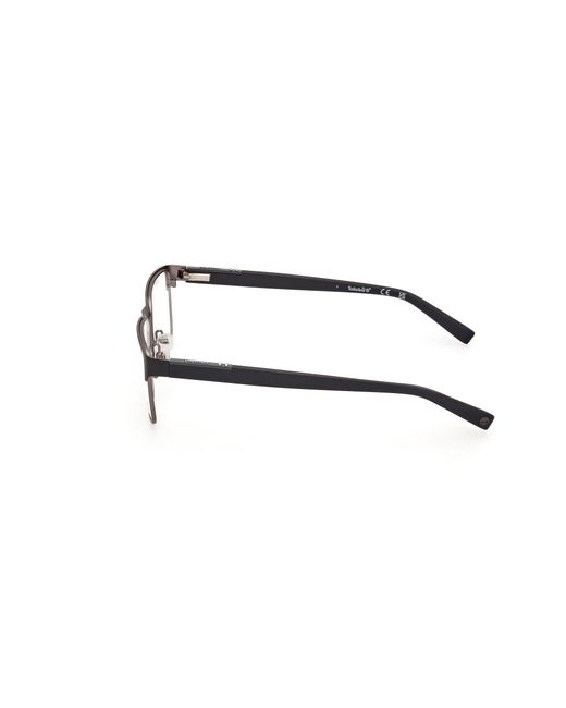 Timberland Black Tb50002 002 Optical Frames Metal Squared Normal for men