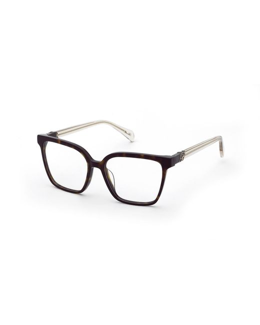 Blumarine Black Vbm885 722 Optical Frames Acetate Squared