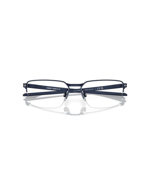Oakley Black Ox5080 Sway Bar 0.5 508004 Optical Frames Titanium Squared Normal for men