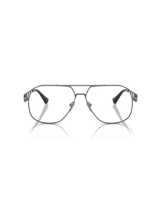 Versace Black Ve1287 1261 Optical Frames Steel Transparent Pilot Normal for men
