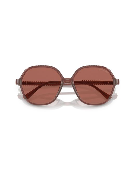 Michael Kors Black Mk2186U Bali 35481L Sunglasses Injected Geometric Polarized