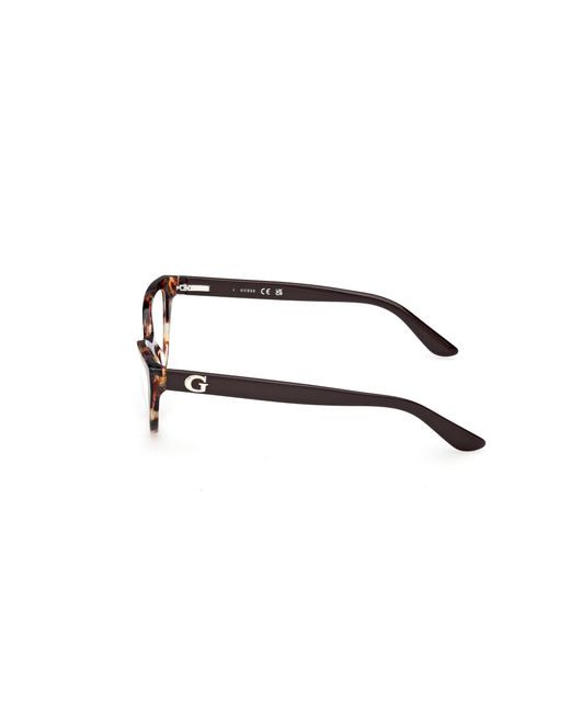 Guess Black Gu50236 052 Optical Frames Acetate Cat Eye Normal