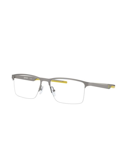 FERRARI SCUDERIA Black Fz7003 110 Optical Frames Metal Squared Normal for men