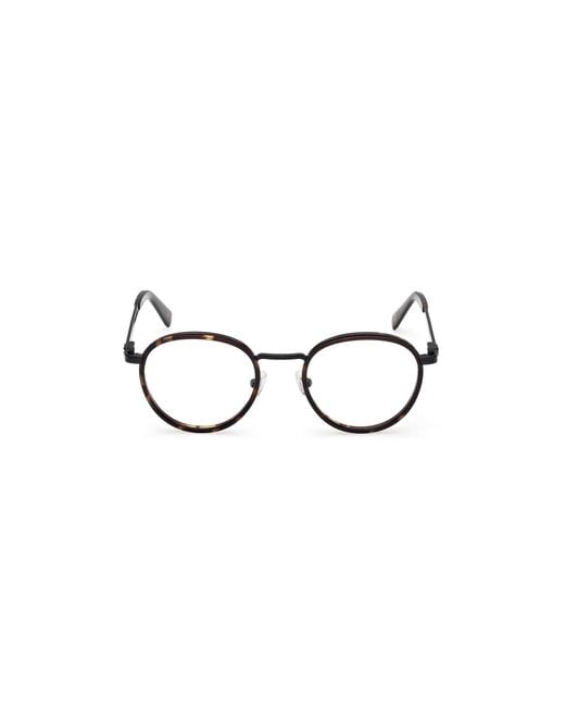 Guess Black Gu50324 052 Optical Frames Injected Round Normal for men