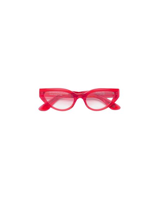 Retrosuperfuture Red S2B Numero 124 Light Optical Frames Acetate Cat Eye