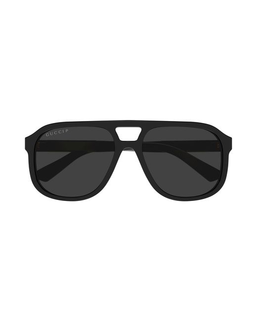 Gucci Black Gg1188S 001 Sunglasses Acetate Squared Polarized