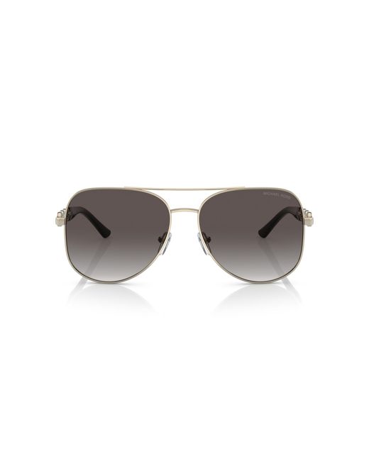 Michael Kors Black Mk1121 Chianti 10148G Sunglasses Metal Pilot Normal Shaded