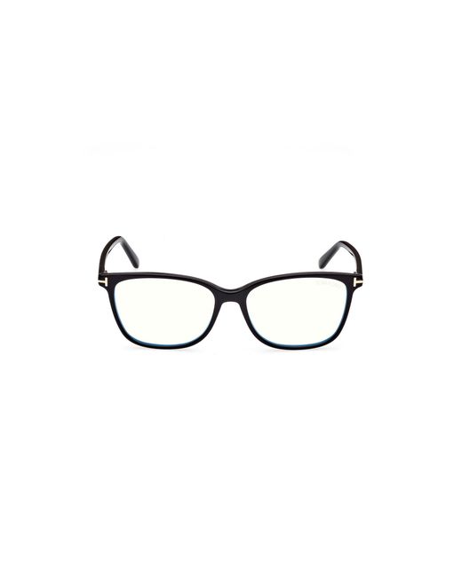 Tom Ford Black Ft5842-B 001 Optical Frames Acetate Squared Normal