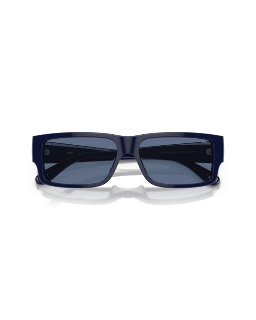 DIESEL Black Dl2003 716/80 Sunglasses Acetate Squared Normal for men
