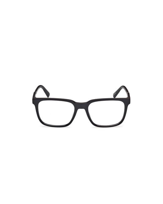 Timberland Black Tb50047 001 Optical Frames Injected Squared Normal for men