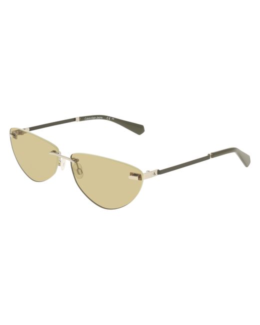 Calvin Klein Black Ckj25208S 045 Sunglasses Metal Cat Eye Normal