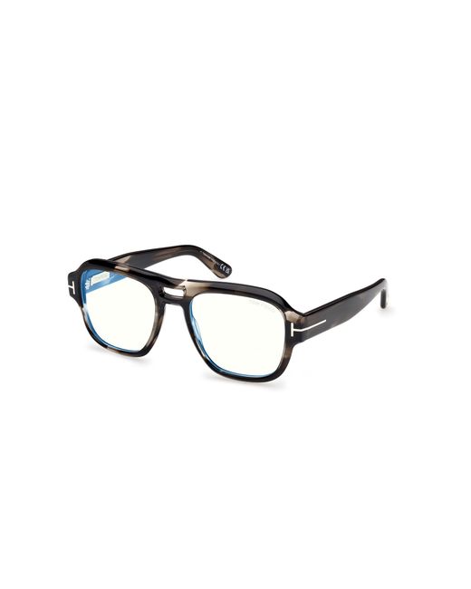 Tom Ford Black Ft6085-B 056 Optical Frames Acetate Squared Normal for men