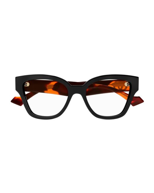 Gucci Black Gg1424O 007 Optical Frames Acetate Geometric