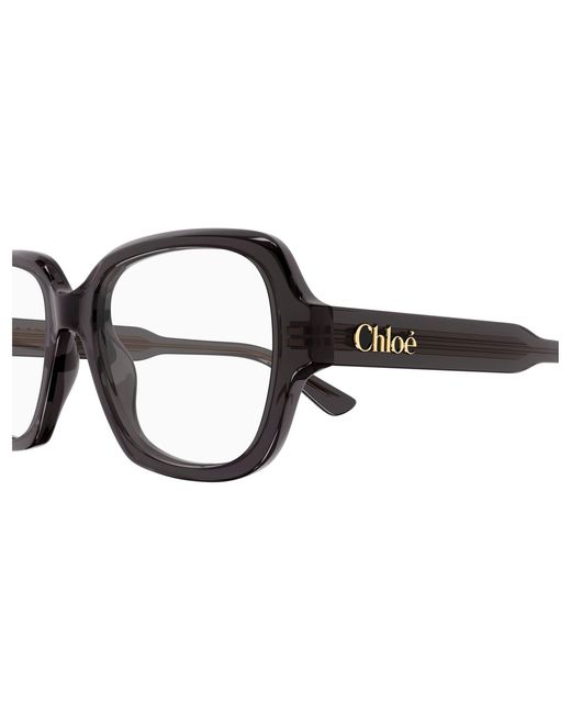 Chloé Black Ch0341O 001 Optical Frames Acetate Transparent Geometric