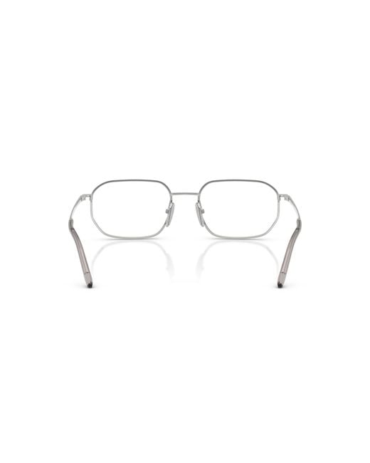 Prada Black Pr D51V 1Bc1O1 Optical Frames Metal Transparent Geometric Normal for men