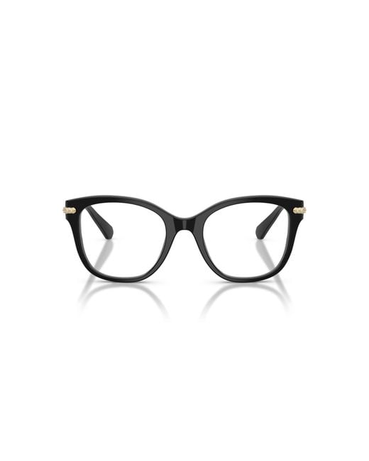 Swarovski Black Sk2044 1001 Optical Frames Acetate Squared Normal