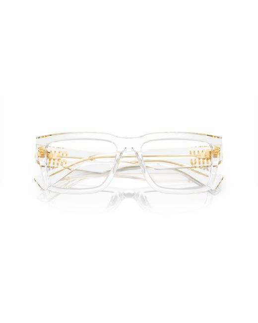 Miu Miu Black Mu 02Xv 2Az1O1 Optical Frames Acetate Squared Normal