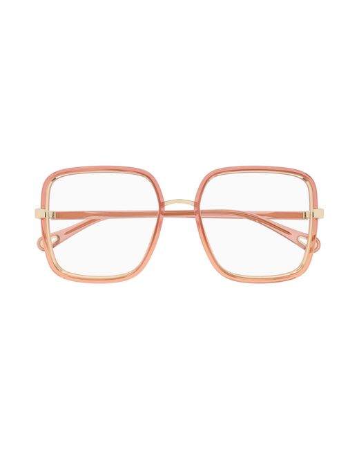 Chloé Black Ch0338O 002 Optical Frames Bio-Injected Transparent Squared