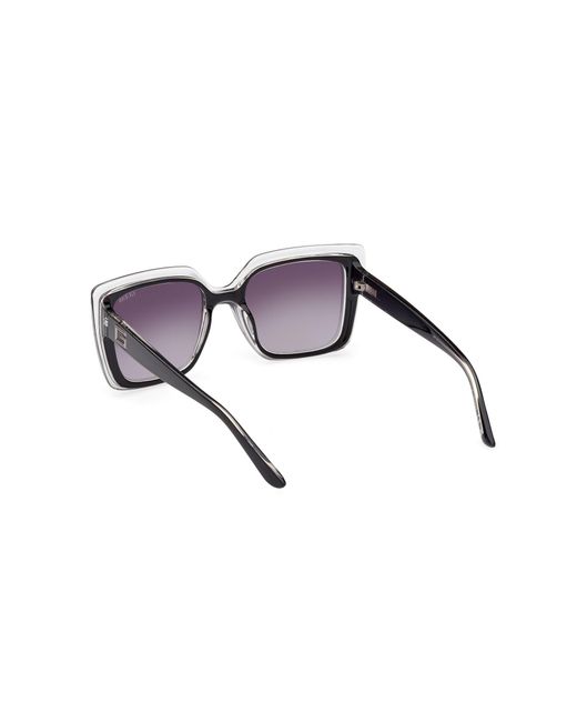 Guess Black Gu7908 05B Sunglasses Injected Squared Normal Shaded