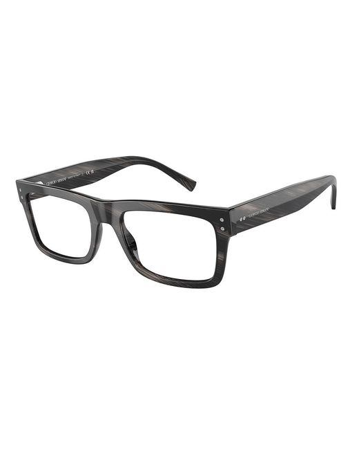 Giorgio Armani Black Ar7232 5407 Optical Frames Acetate Transparent Squared Normal for men