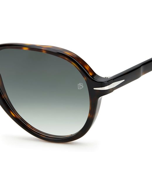 David Beckham Black Db 7079/S 086/9K Sunglasses Acetate Pilot Shaded for men