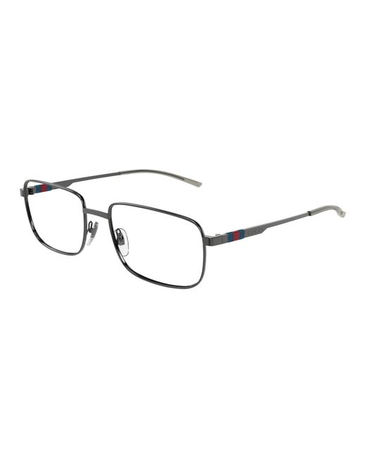 Gucci Black Gg1678O 006 Optical Frames Metal Transparent Squared for men