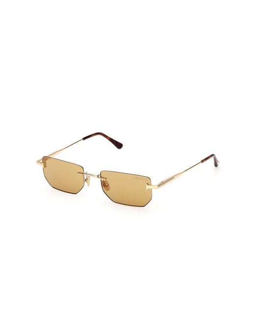 Tom Ford Black Ft1355 Ethan-02 30E Sunglasses Metal Geometric Normal