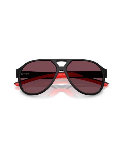 FERRARI SCUDERIA Black Fz6014U 504/1E Sunglasses Injected Pilot Normal