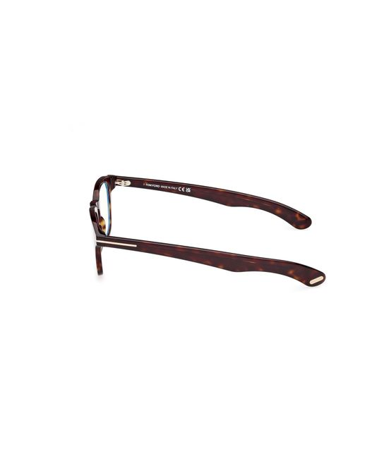 Tom Ford Black Ft5976-B 052 Optical Frames Acetate Round Normal for men