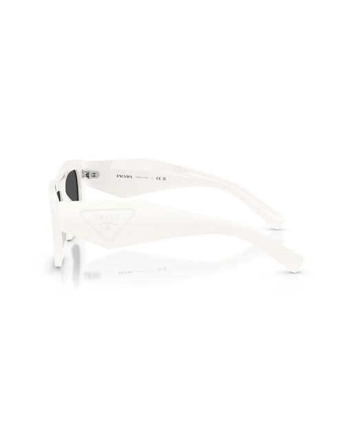 Prada Black Pr D04Su 17K08Z Sunglasses Acetate Geometric Normal