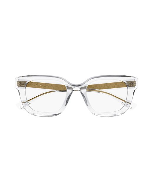 Gucci Black Gg2067Ol 008 Optical Frames Acetate Transparent Squared