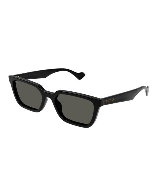 Gucci Black Gg1539S 001 Sunglasses Injected Squared for men
