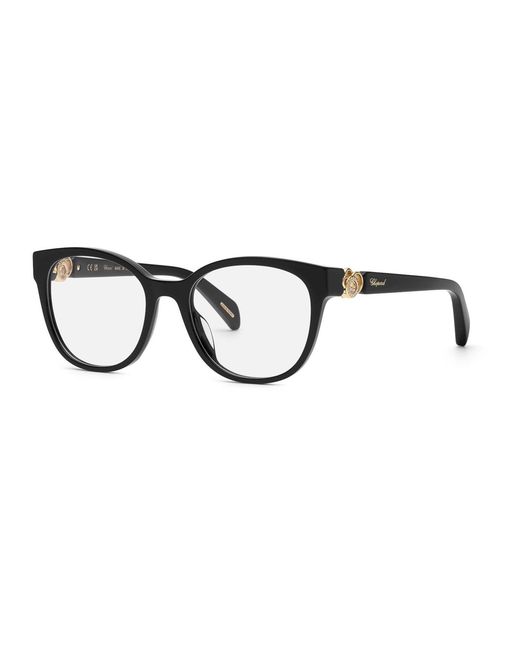 Chopard Black Vch356S 700 Optical Frames Acetate Round