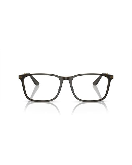Giorgio Armani Black Ar7249 5030 Optical Frames Acetate Transparent Squared Normal for men