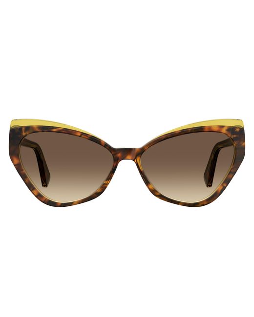 Moschino Black Mos081/S Hjv/Ha Sunglasses Acetate Cat Eye Shaded
