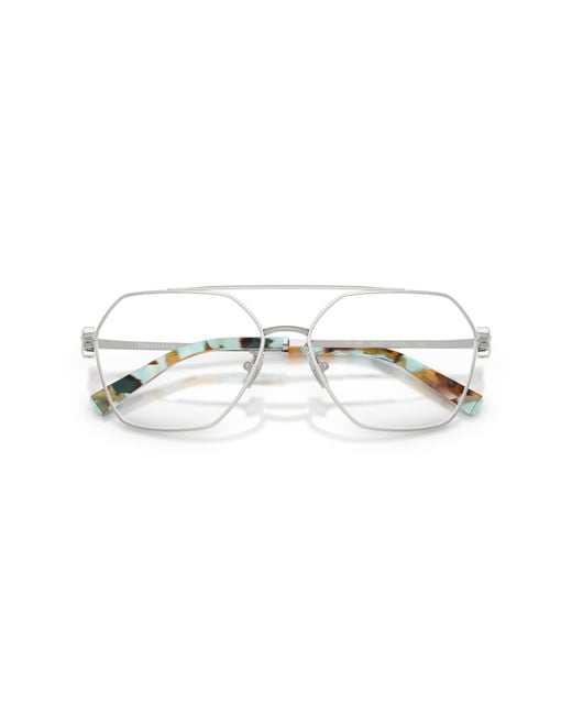 Tiffany & Co Black Tf1169 6001 Optical Frames Steel Geometric Normal