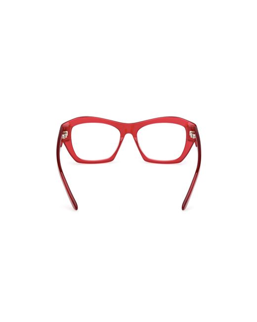 Emilio Pucci Red Ep5264 066 Optical Frames Acetate Geometric Normal
