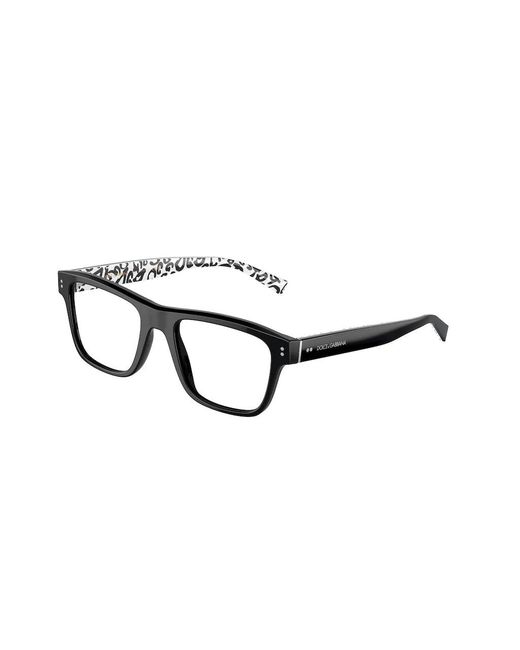 Dolce & Gabbana Black Dg3362 3389 Optical Frames Plastic Squared for men