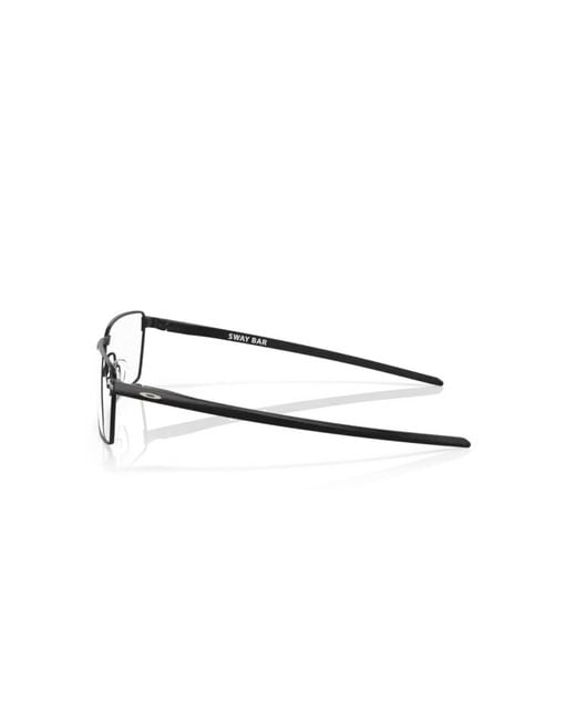 Oakley Black Ox5073 Sway Bar 507301 Optical Frames Titanium Squared for men