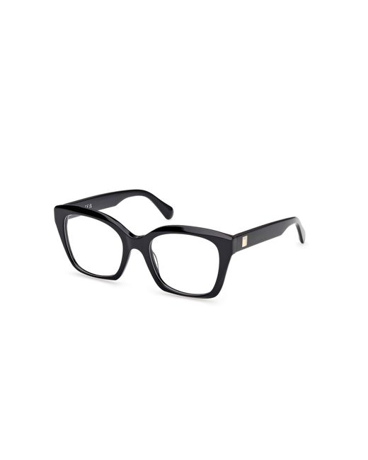 MAX&Co. Black Mo5204 001 Optical Frames Acetate Squared Normal