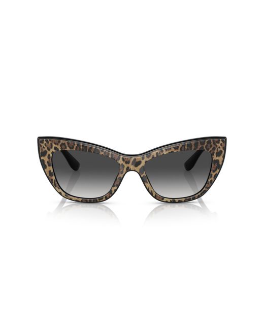 Dolce & Gabbana Black Dg4417 31638G Sunglasses Acetate Cat Eye Normal Shaded