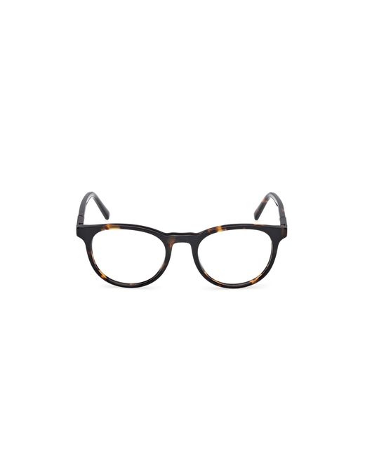 Timberland Black Tb50071 052 Optical Frames Acetate Round Normal for men