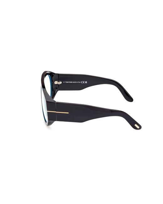 Tom Ford Black Ft5958-B 001 Optical Frames Acetate Pilot Normal for men