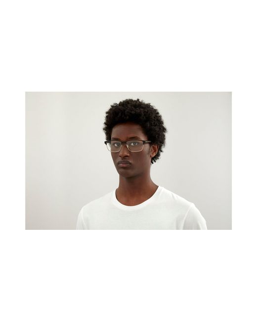Gucci Black Gg0383O 004 Optical Frames Metal Squared for men
